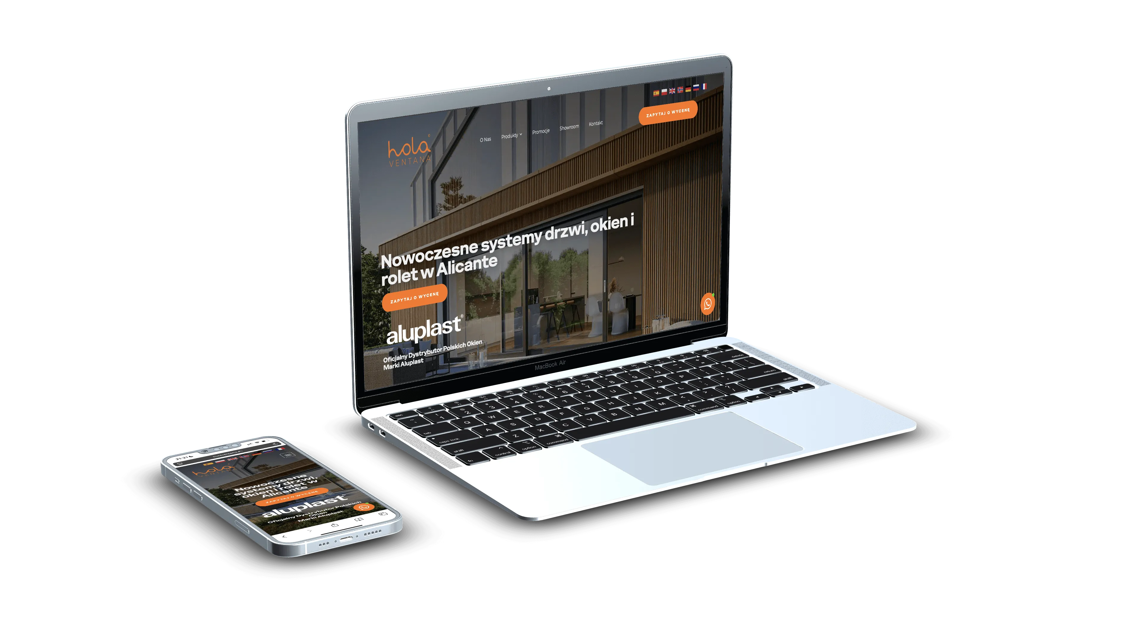 Hola Ventana — website for a window supplier
