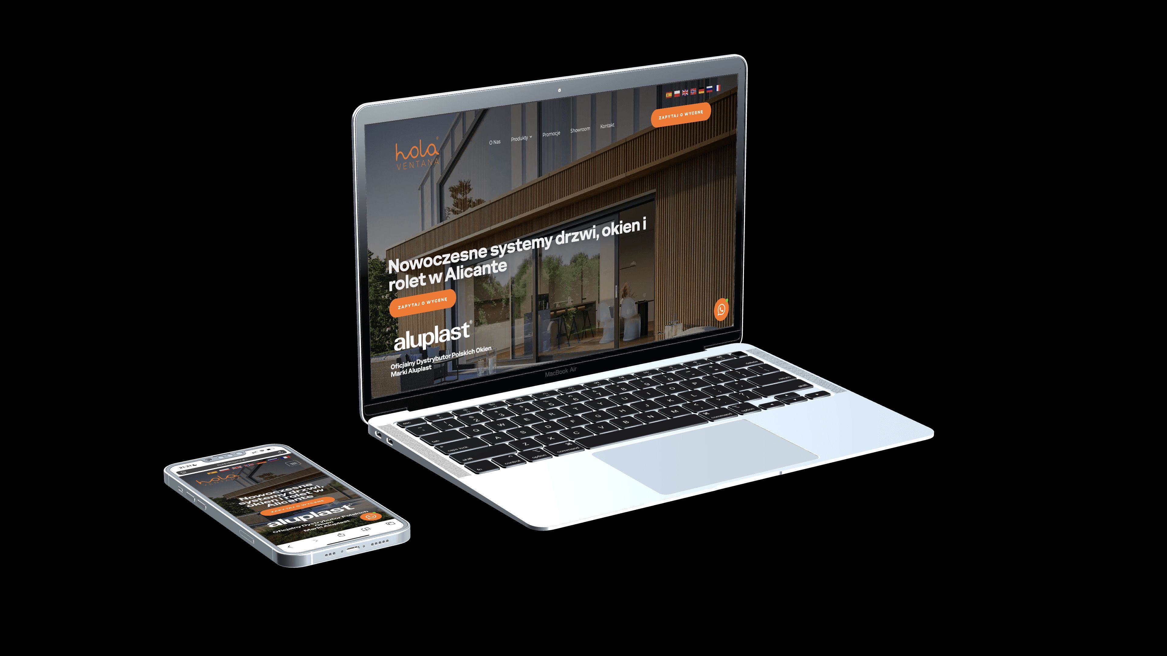 Hola Ventana — website for a window supplier